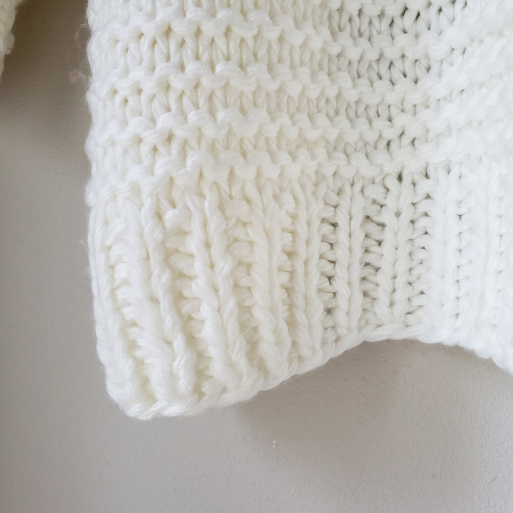 ❗SOLD❗Pom Sleeve Knit Cardigan Sweater - Picture 12 of 14